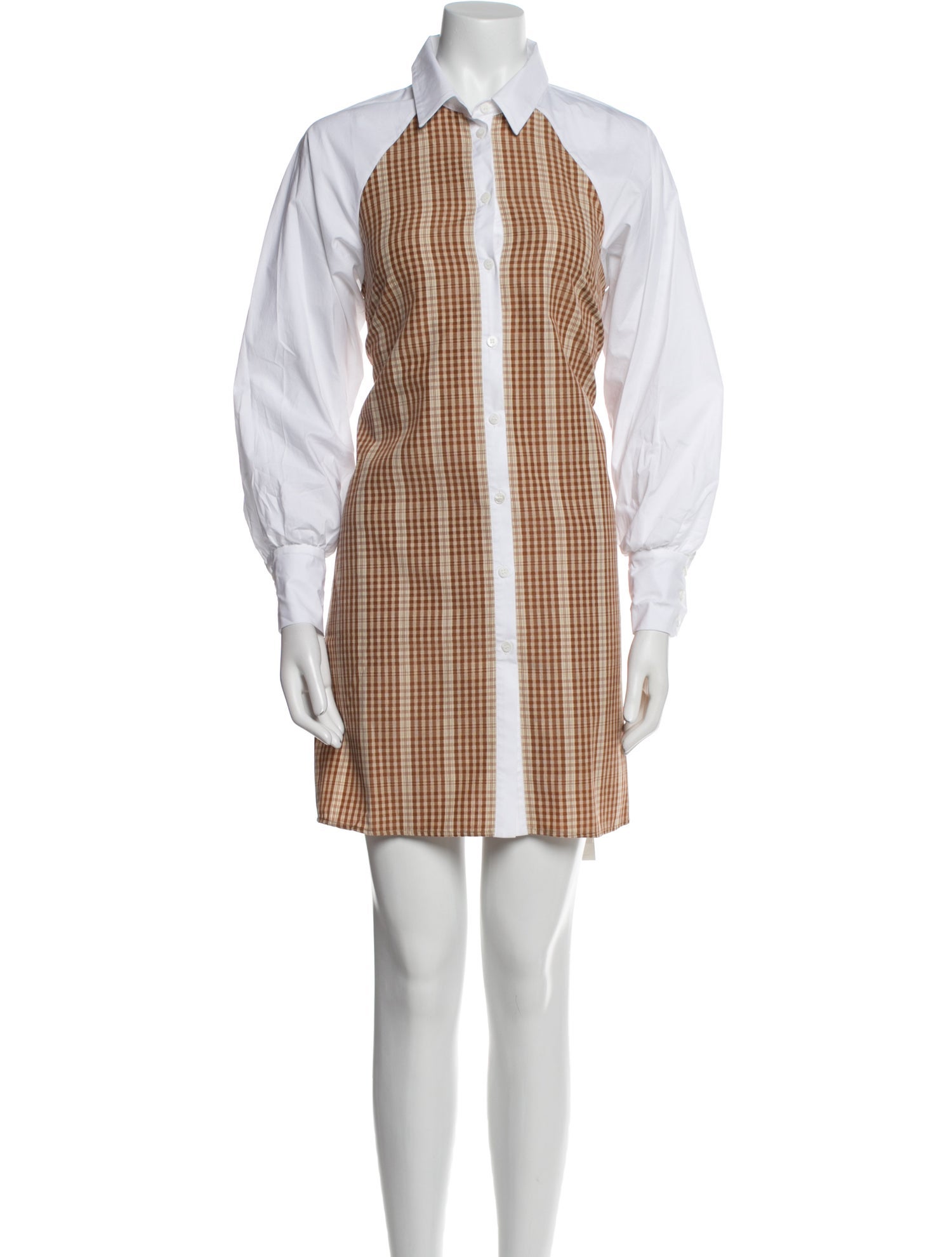 Pearl by Lela Rose Plaid Print Mini Dress