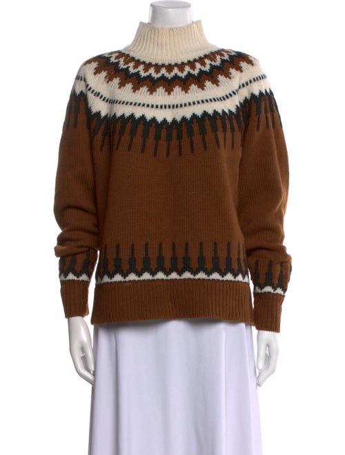 Pearl by Lela Rose Wool Printed Sweater