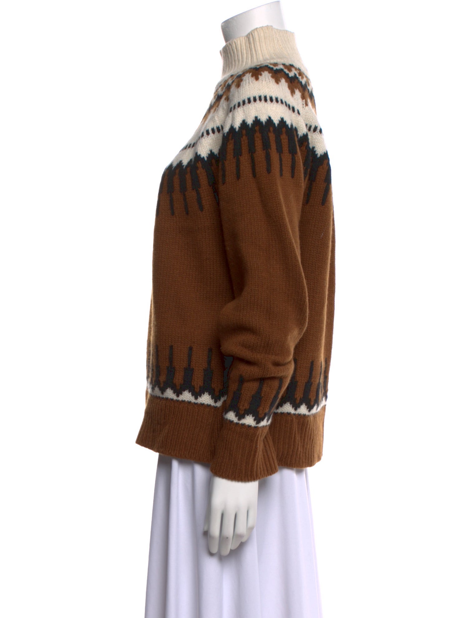 Pearl by Lela Rose Wool Printed Sweater