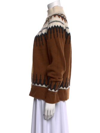 Pearl by Lela Rose Wool Printed Sweater