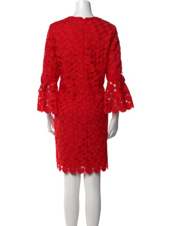 Pearl by Lela Rose Lace Pattern Mini Dress