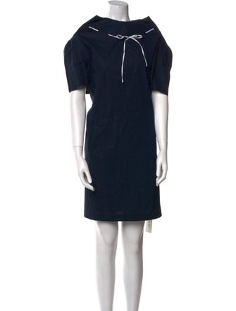 Pearl by Lela Rose Crew Neck Mini Dress