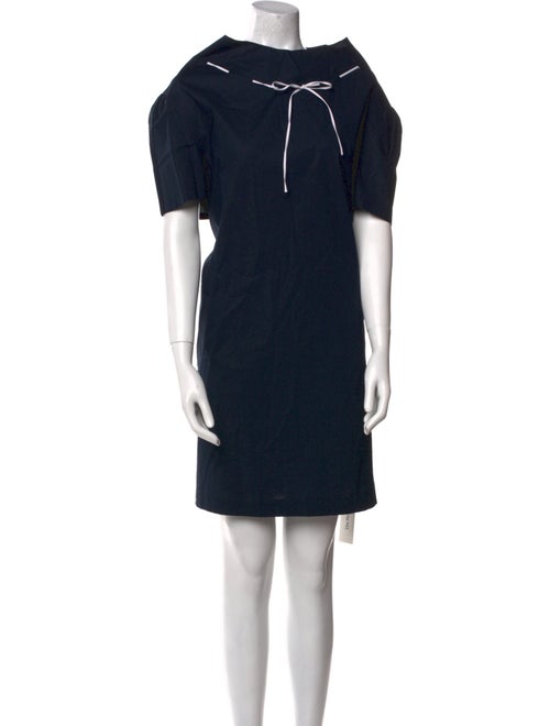 Pearl by Lela Rose Crew Neck Mini Dress