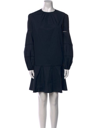 Pearl by Lela Rose Crew Neck Mini Dress