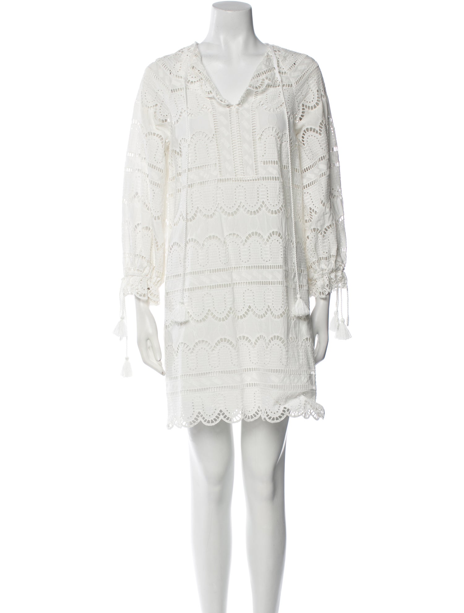 Pearl by Lela Rose V-Neck Mini Dress