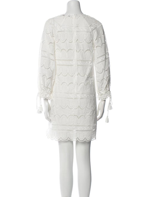 Pearl by Lela Rose V-Neck Mini Dress