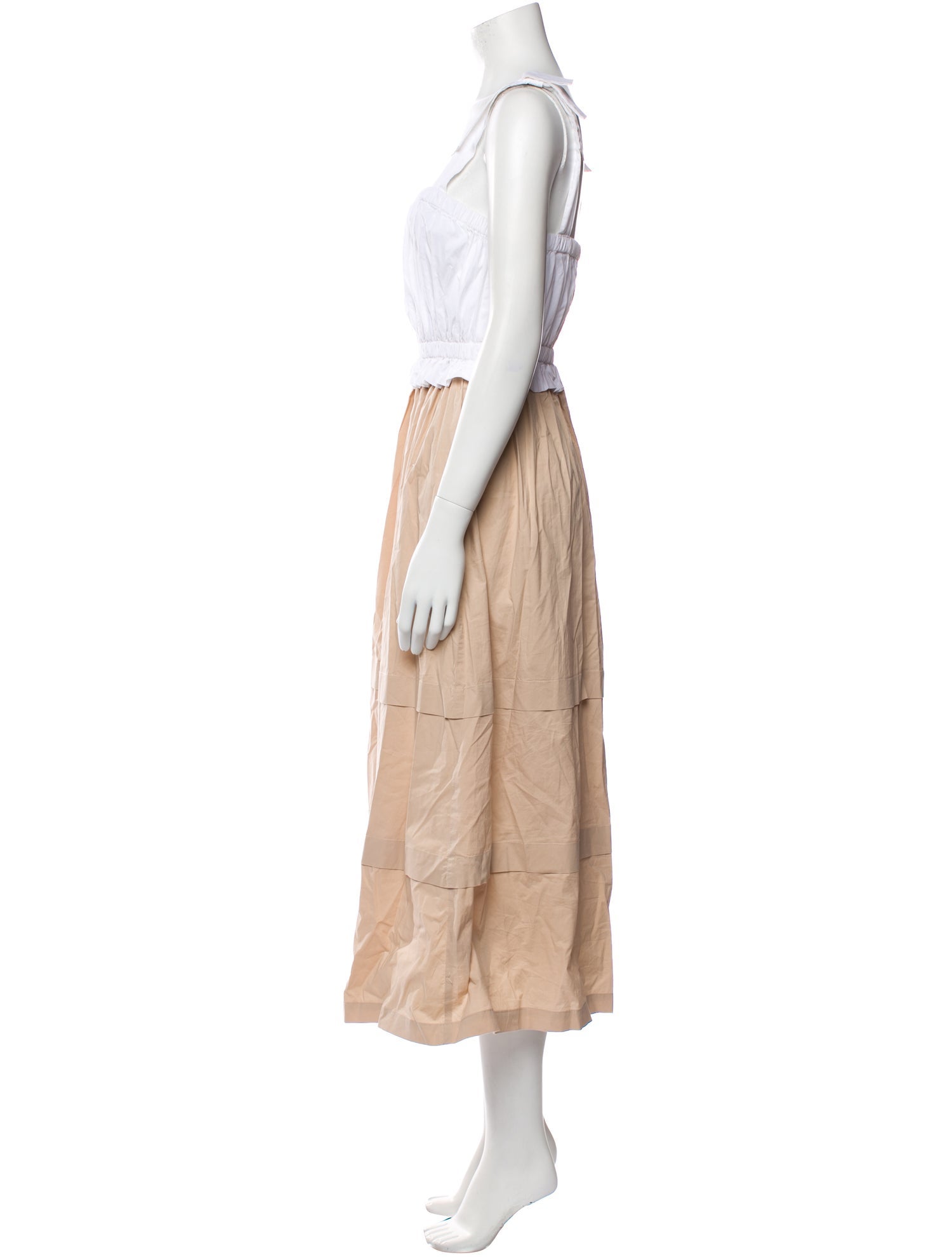 Pearl by Lela Rose Colorblock Pattern Long Dress