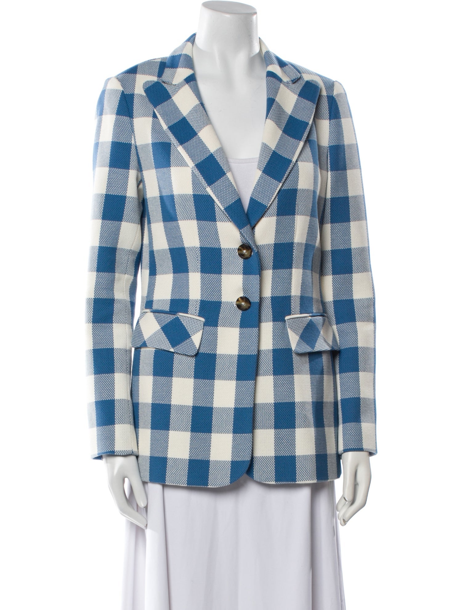 Pearl by Lela Rose Plaid Print Blazer