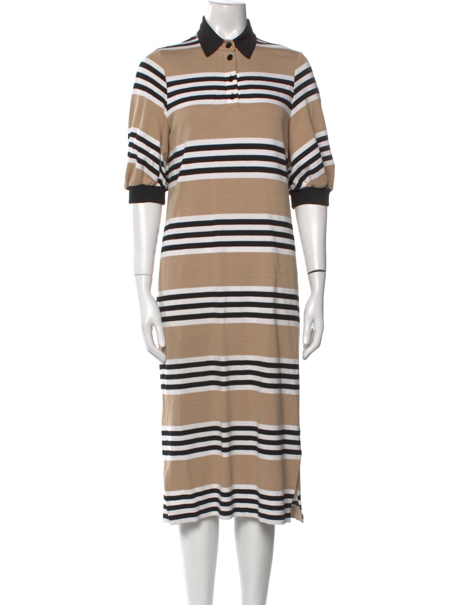 Pearl by Lela Rose Striped Midi Length Dress