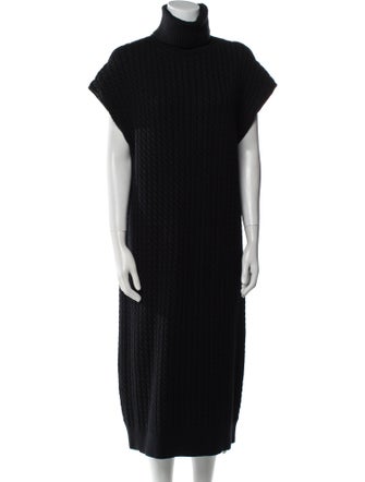 Pearl by Lela Rose Turtleneck Midi Length Dress