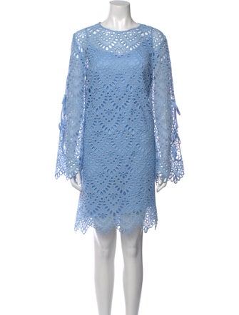 Pearl by Lela Rose Scoop Neck Knee-Length Dress