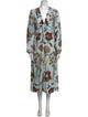 Pearl by Lela Rose Floral Print Long Dress