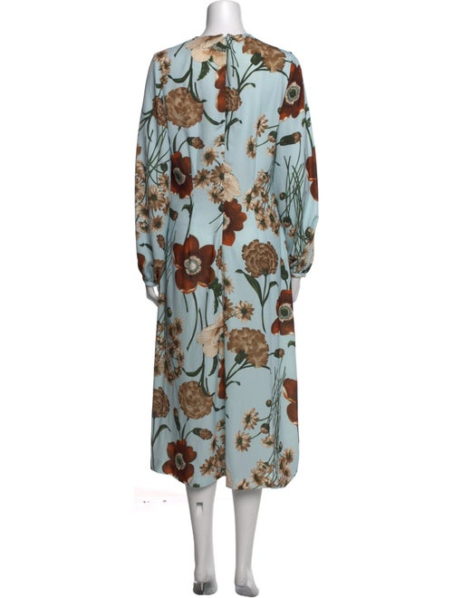 Pearl by Lela Rose Floral Print Long Dress