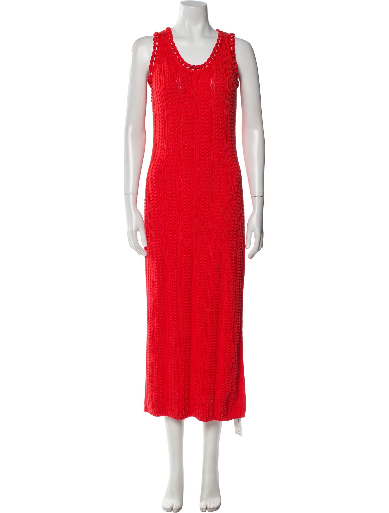 Pearl by Lela Rose Scoop Neck Midi Length Dress