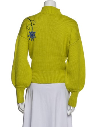 Pearl by Lela Rose Wool Printed Sweater