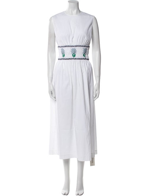 Pearl by Lela Rose Crew Neck Long Dress