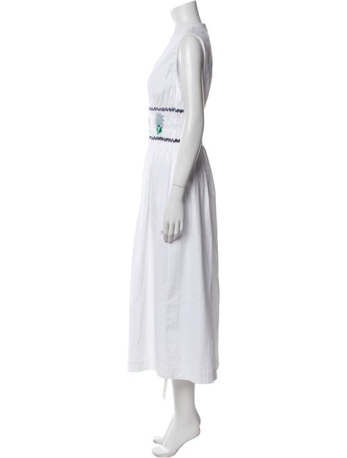 Pearl by Lela Rose Crew Neck Long Dress