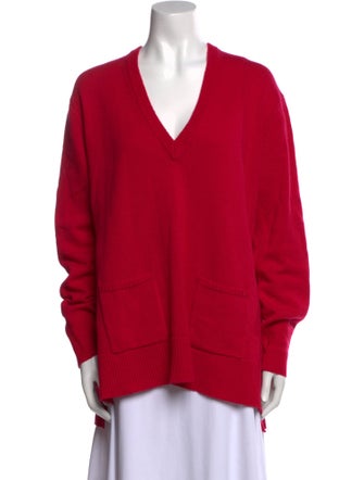 Pearl by Lela Rose Wool V-Neck Sweater