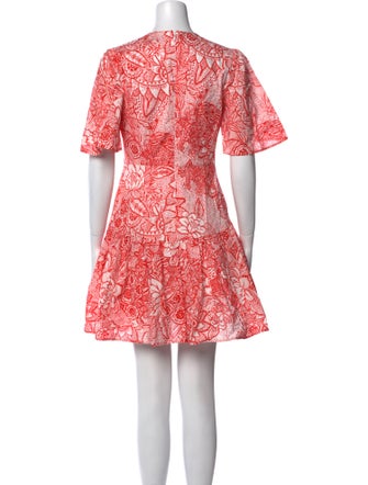 Pearl by Lela Rose Printed Mini Dress