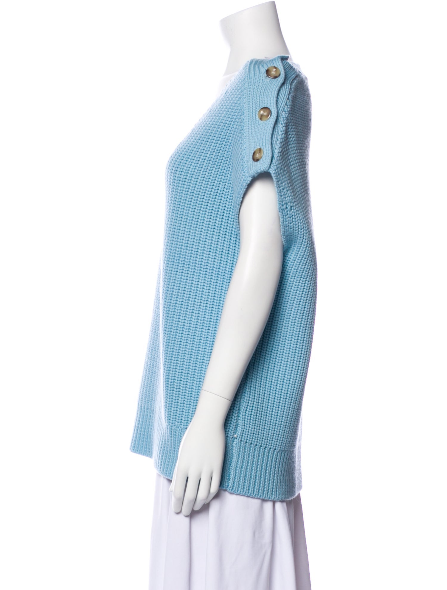Pearl by Lela Rose Wool V-Neck Sweater