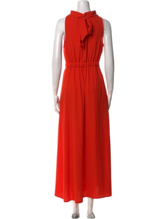 Pearl by Lela Rose Mock Neck Long Dress