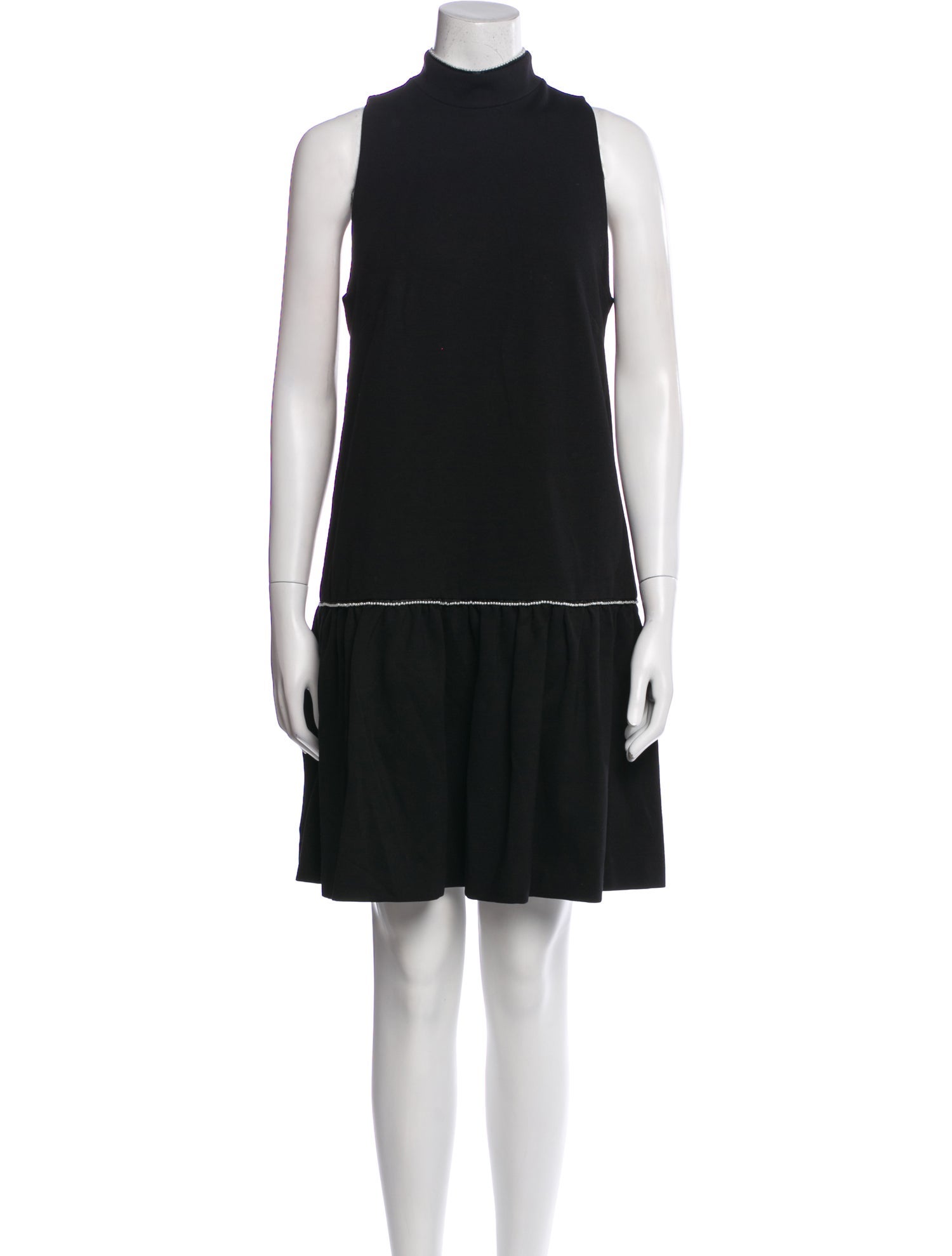 Pearl by Lela Rose Mock Neck Mini Dress