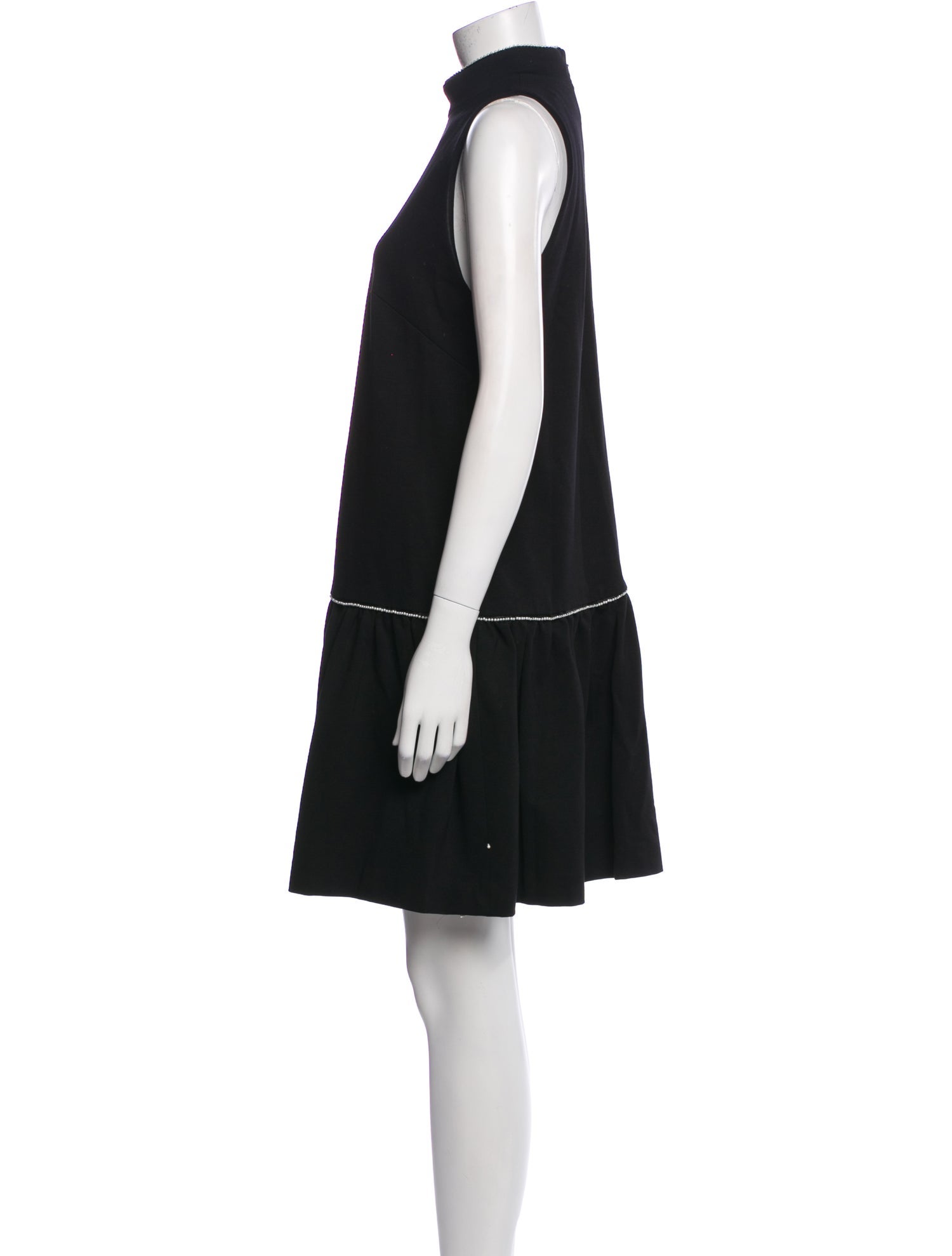 Pearl by Lela Rose Mock Neck Mini Dress