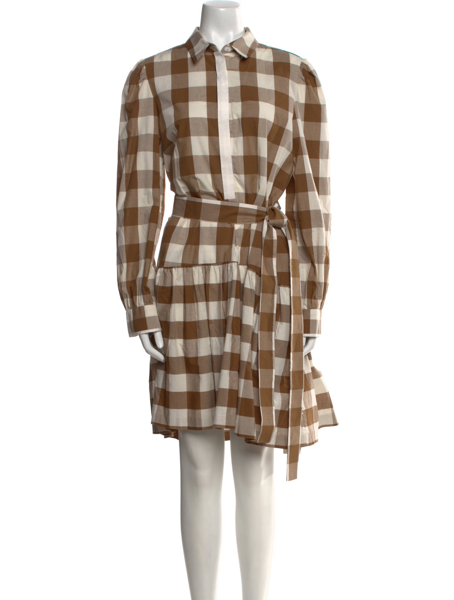 Pearl by Lela Rose Plaid Print Knee-Length Dress