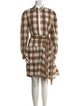 Pearl by Lela Rose Plaid Print Knee-Length Dress