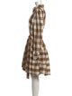 Pearl by Lela Rose Plaid Print Knee-Length Dress
