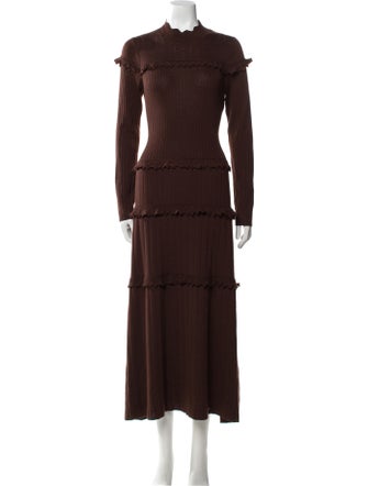 Pearl by Lela Rose Wool Long Dress