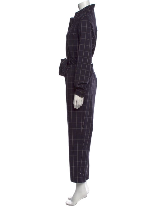 Pearl by Lela Rose Plaid Print V-Neck Jumpsuit