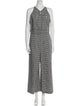 Pearl by Lela Rose Plaid Print V-Neck Jumpsuit