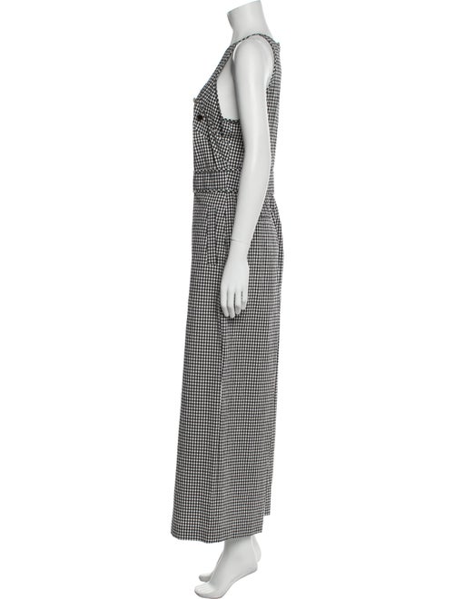 Pearl by Lela Rose Plaid Print V-Neck Jumpsuit