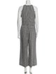 Pearl by Lela Rose Plaid Print V-Neck Jumpsuit
