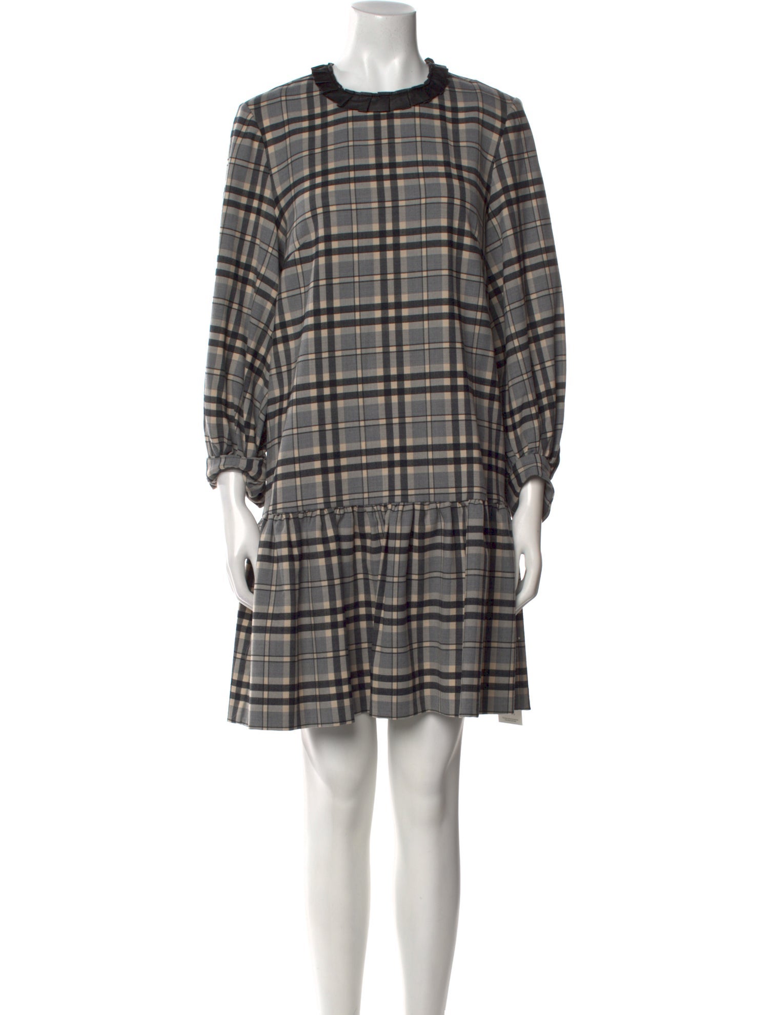 Pearl by Lela Rose Plaid Print Knee-Length Dress