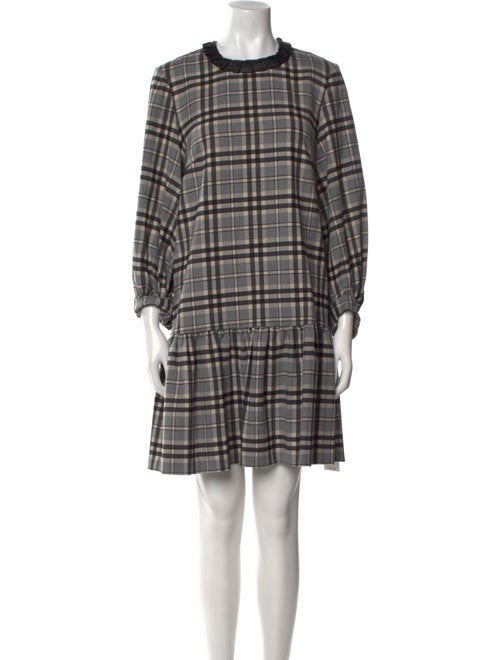 Pearl by Lela Rose Plaid Print Knee-Length Dress