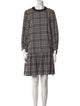 Pearl by Lela Rose Plaid Print Knee-Length Dress