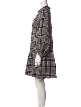 Pearl by Lela Rose Plaid Print Knee-Length Dress