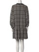 Pearl by Lela Rose Plaid Print Knee-Length Dress