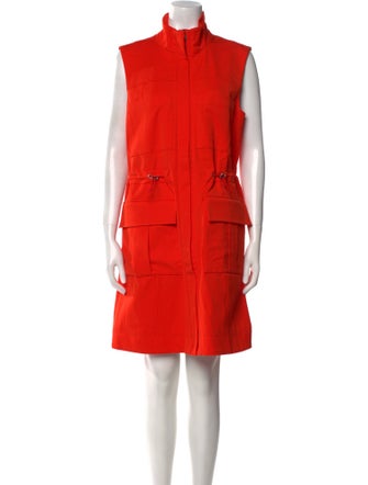 Pearl by Lela Rose Mock Neck Knee-Length Dress