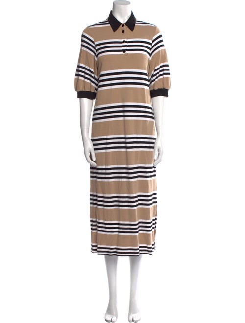 Pearl by Lela Rose Striped Midi Length Dress