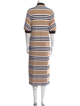 Pearl by Lela Rose Striped Midi Length Dress