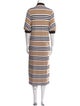 Pearl by Lela Rose Striped Midi Length Dress