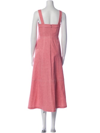 Pearl by Lela Rose Square Neckline Long Dress