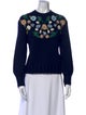 Pearl by Lela Rose Wool Crew Neck Sweater