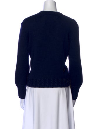 Pearl by Lela Rose Wool Crew Neck Sweater