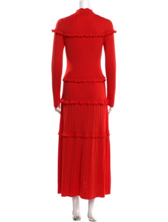 Pearl by Lela Rose Wool Long Dress