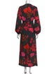 Pearl by Lela Rose Floral Print Long Dress