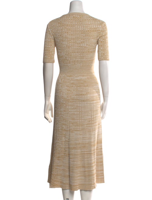 Pearl by Lela Rose Striped Midi Length Dress